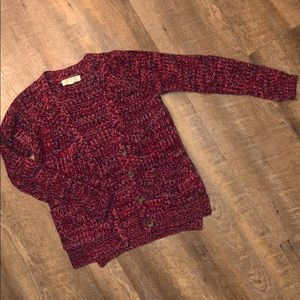 Pink Rose Knit Cardigan